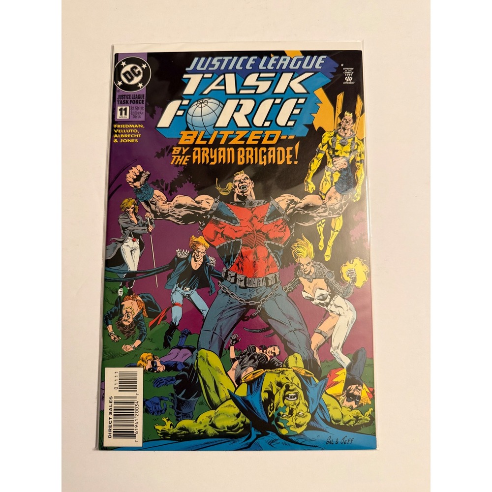 Justice League Task Force 11 DC Comics‎ 1994 Blitzed by the Aryan Brigade Issue